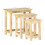 VidaXL vidaXL 3x Solid Mango Wood Nesting Tables Accent End Desks Telephone Stands 9