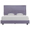 VidaXL vidaXL Bed Frame without Mattress Bed Base Light Grey Fabric 135x190 cm Double 2