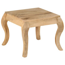 vidaXL Solid Mango Wood End Table 45x45x40cm Display Stand Desk Furniture