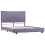VidaXL vidaXL Bed Frame without Mattress Bed Base Light Grey Fabric 135x190 cm Double 4