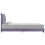 VidaXL vidaXL Bed Frame without Mattress Bed Base Light Grey Fabric 135x190 cm Double 3