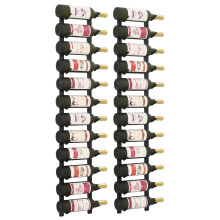 vidaXL 2x Wall Wine Racks 12 Bottle Display Drink Holder Storage Cabinet Shelf