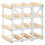 VidaXL vidaXL Wine Rack 12 Bottle Solid Pinewood Display Holder Storage Cabinet Shelf 3