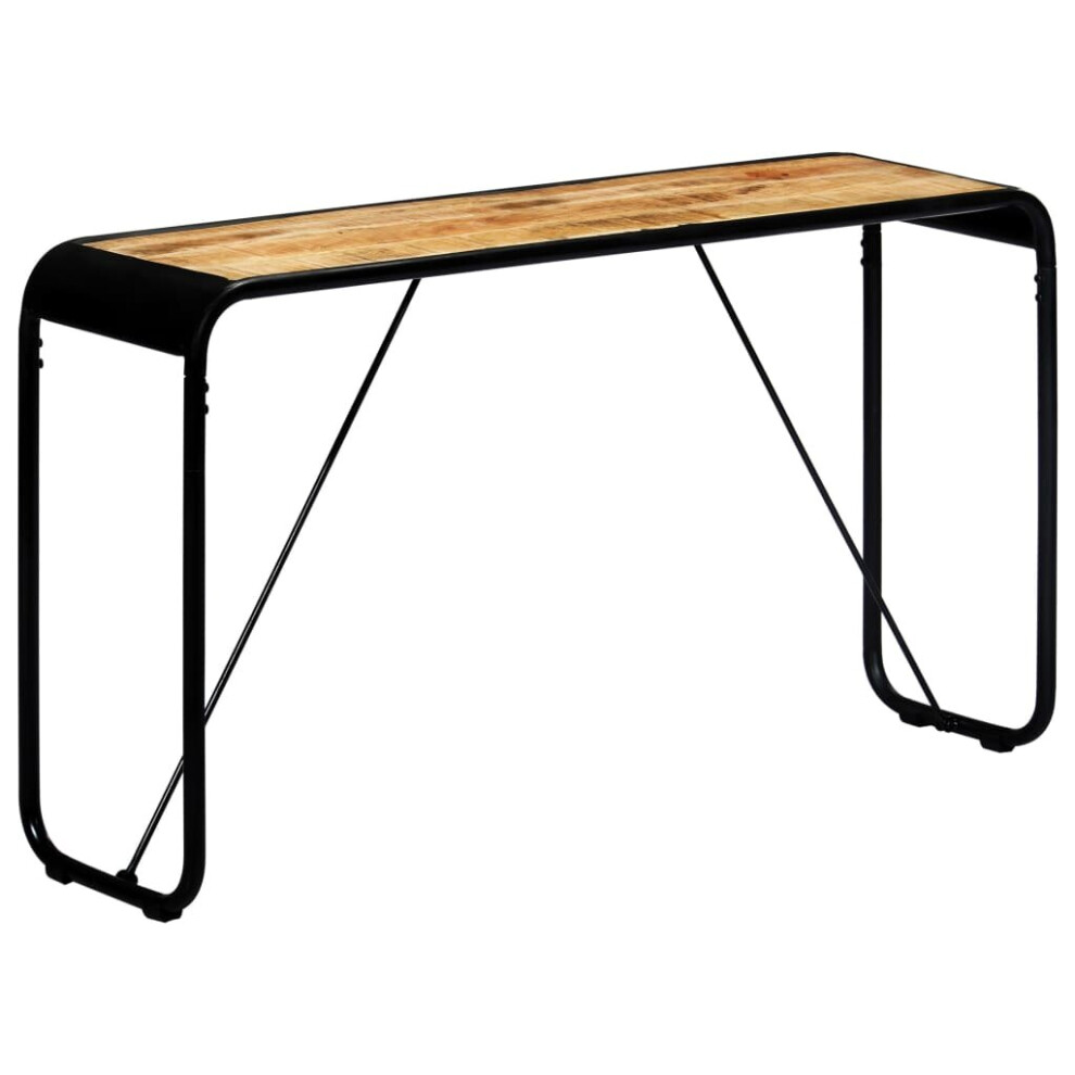 vidaXL Solid Rough Mango Wood Console Table Side Hall Hallway Entrance Table