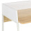 VidaXL vidaXL Computer Desk with Elevated Back White and Oak Office Writing Table 5