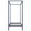 VidaXL vidaXL Solid Pine Wood Canopy Bed Frame Grey 100x200cm Single Wooden Beds 4