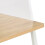 VidaXL vidaXL Computer Desk with Elevated Back White and Oak Office Writing Table 6