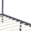 VidaXL vidaXL Solid Pine Wood Canopy Bed Frame Grey 100x200cm Single Wooden Beds 5