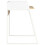 VidaXL vidaXL Computer Desk with Elevated Back White and Oak Office Writing Table 3