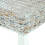 VidaXL vidaXL Solid Mango Wood Bench White Natural Kubu Rattan Kitchen Seating Chair 5