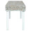 VidaXL vidaXL Solid Mango Wood Bench White Natural Kubu Rattan Kitchen Seating Chair 3