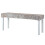 VidaXL vidaXL Solid Mango Wood Bench White Natural Kubu Rattan Kitchen Seating Chair 4