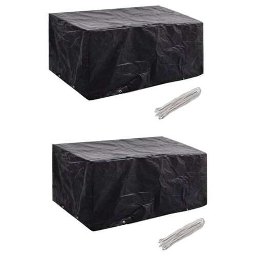 VidaXL vidaXL Gartenmöbel-Abdeckungen 2 Stk. 8 Ösen 180x140 cm