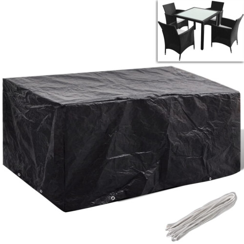 VidaXL vidaXL Gartenmöbel-Abdeckungen 2 Stk. 8 Ösen 180x140 cm 1