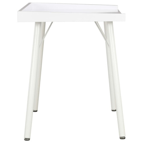 VidaXL vidaXL Computer Desk White Corner Wooden Writing Desktop Office Workstation 2