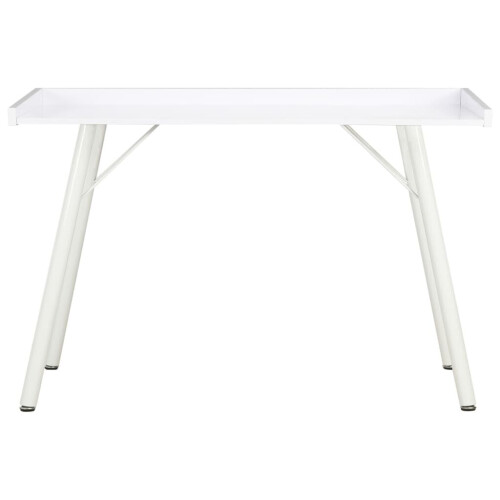 VidaXL vidaXL Computer Desk White Corner Wooden Writing Desktop Office Workstation 1