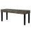 VidaXL vidaXL Solid Mango Wood Bench Black Natural Kubu Rattan Kitchen Seating Chair 5