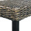 VidaXL vidaXL Solid Mango Wood Bench Black Natural Kubu Rattan Kitchen Seating Chair 4
