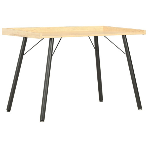 vidaXL Computer Desk Oak Corner Wooden Writing Desktop Office Workstation