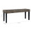 VidaXL vidaXL Solid Mango Wood Bench Black Natural Kubu Rattan Kitchen Seating Chair 6