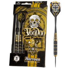 (Black, 25g) Harrows Voodoo Brass Darts Black/Gold