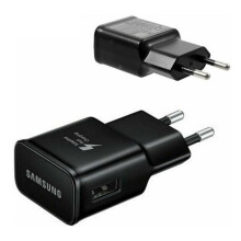 (Plug Head Only) Official Samsung 2 Pin EP-TA200 Black Fast Charging Travel Adapter USB-C Cable
