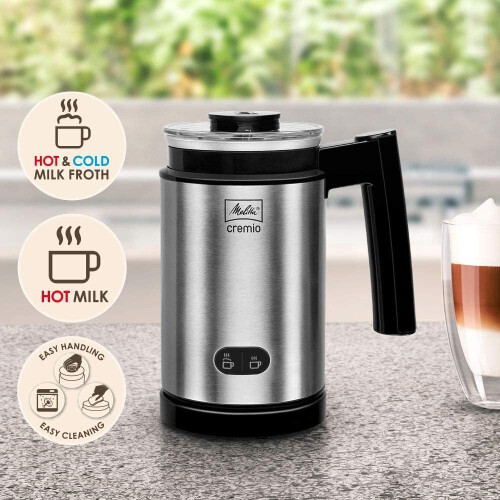 Melitta MELITTA 1014-03 Melkopschuimer Cremio II - Draadloos - 450W - RVS 2