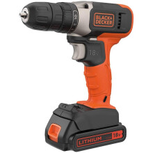 Langaton iskuporakone BlackDecker BDCHD18K - 18V Li-ion 1,5 Ah - Laturi ja kotelo mukana