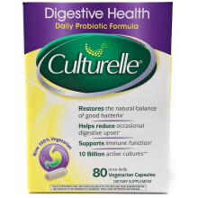 Culturelle Digestive Daily Probiotikum, 10 Milliarden KBE + Präbiotika, 80 Kapseln