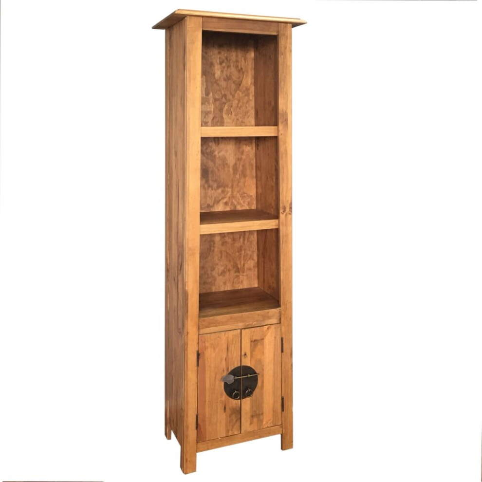 vidaXL Solid Recycled Pinewood Freestanding Bathroom Cabinet 48x32x170cm Shelf