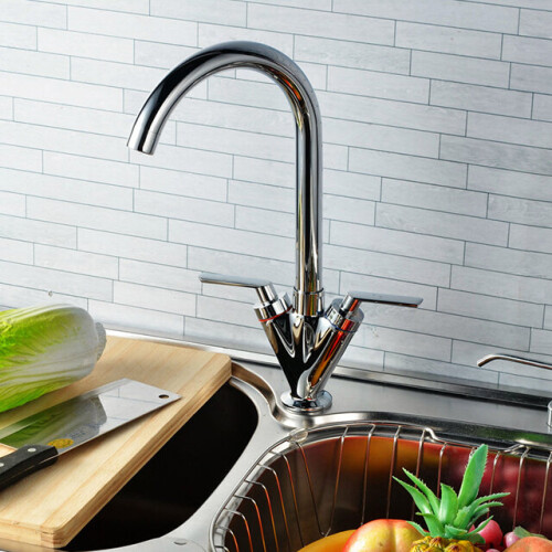Dual Lever Modern Kitchen Sink Tap 2