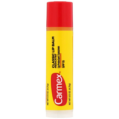 Carmex Carmex, Κλασική Λιπική Βαλμ, Medicated, SPF 15, 0.15 oz (4.25 g) 2