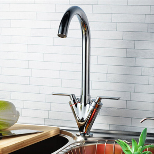 Dual Lever Modern Kitchen Sink Tap 1