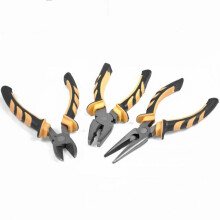 3 Piece Combination Pliers Set Soft Grip Handle Tools Plier Steel
