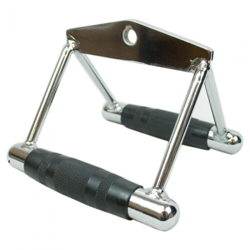 Komodo Double V Row Close Grip Rubber Handle Multi Gym Cable Attachment Bar