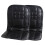 Komodo LEATHER CAR FRONT SEAT PAIR COVER BACK SUPPORT CUSHION COVERS  BLACK 9