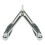 Komodo Double V Row Close Grip Rubber Handle Multi Gym Cable Attachment Bar 2