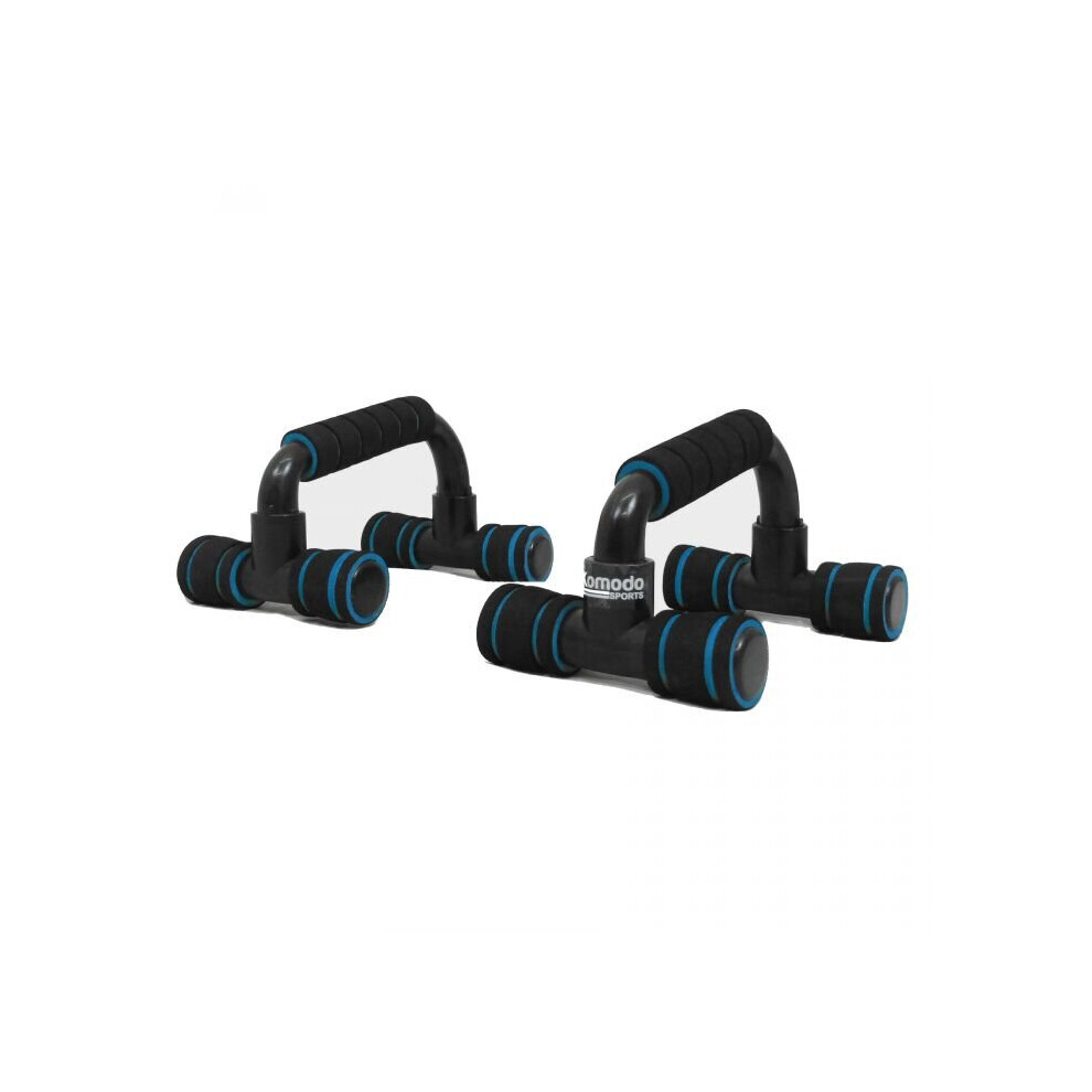 Komodo Pair Of Push Up Bars With Foam Handles - Wrist-Friendly, Deeper Range Of Motion For Chest, Triceps & Shoulders (Ps-Bar)