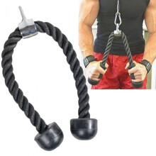 Tricep Bicep Rope Push Pull Down Rope Cable Multi Gym Weightlifting
