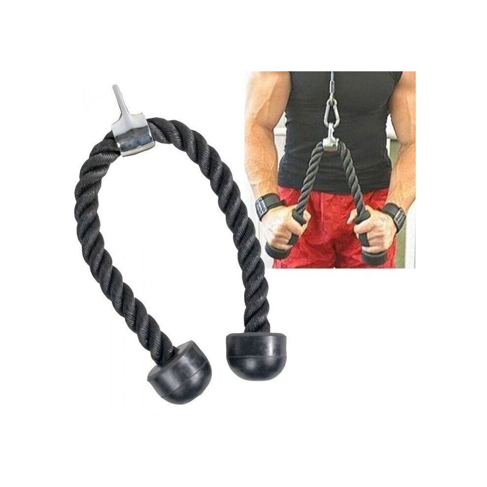 Tricep Bicep Rope Push Pull Down Rope Cable Multi Gym Weightlifting