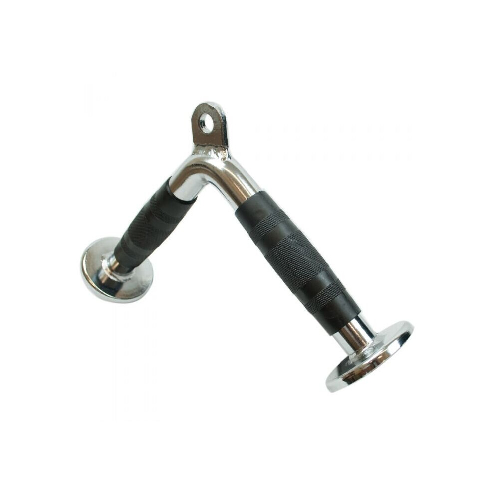 Tricep V Bar Push Down Cable Attachment Rubber Handle Close Grip Gym