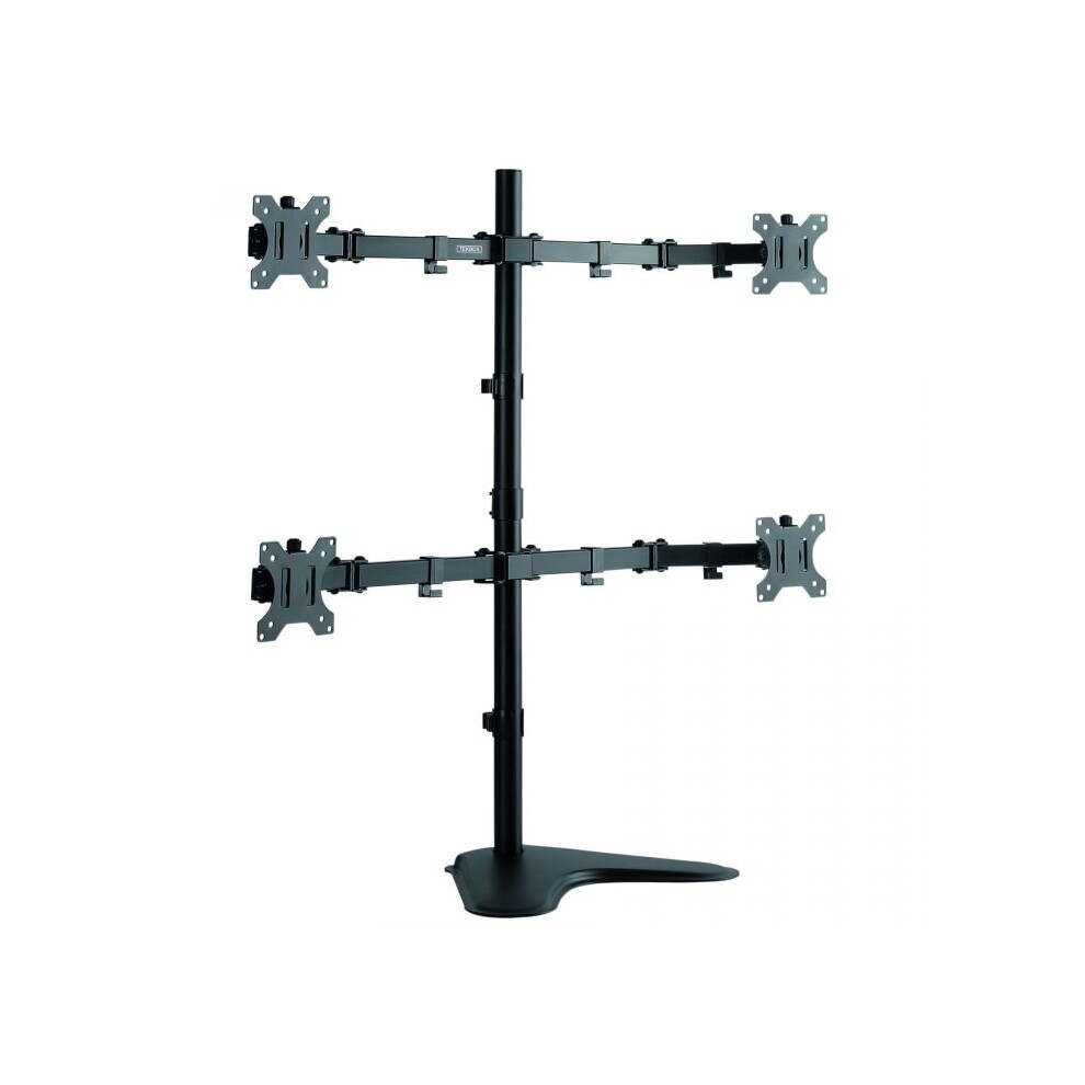 TekBox QUAD MONITOR MOUNT - 4 Computer Screen Stand 13-32" TV VESA