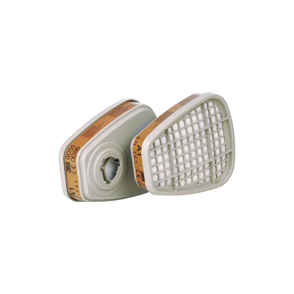 3M™ 6051 Gas & Combination Filter A1 - 4 Pairs