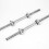 Komodo (18 Inch) Spinlock DUMBBELL BARS Standard 1 Inch Plates Set 6