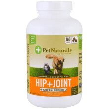 Pet Naturals, Articulații + Articulații, Pentru câini și pisici, 160 Chews, 8.46 oz (240 g)