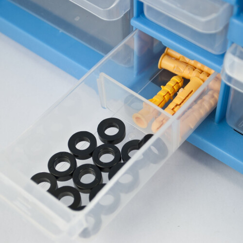 BT-ORG-BB 22-Drawer DIY Storage Organiser - Stackable Plastic Cabinet for Tools, Screws, Craft & Office 2