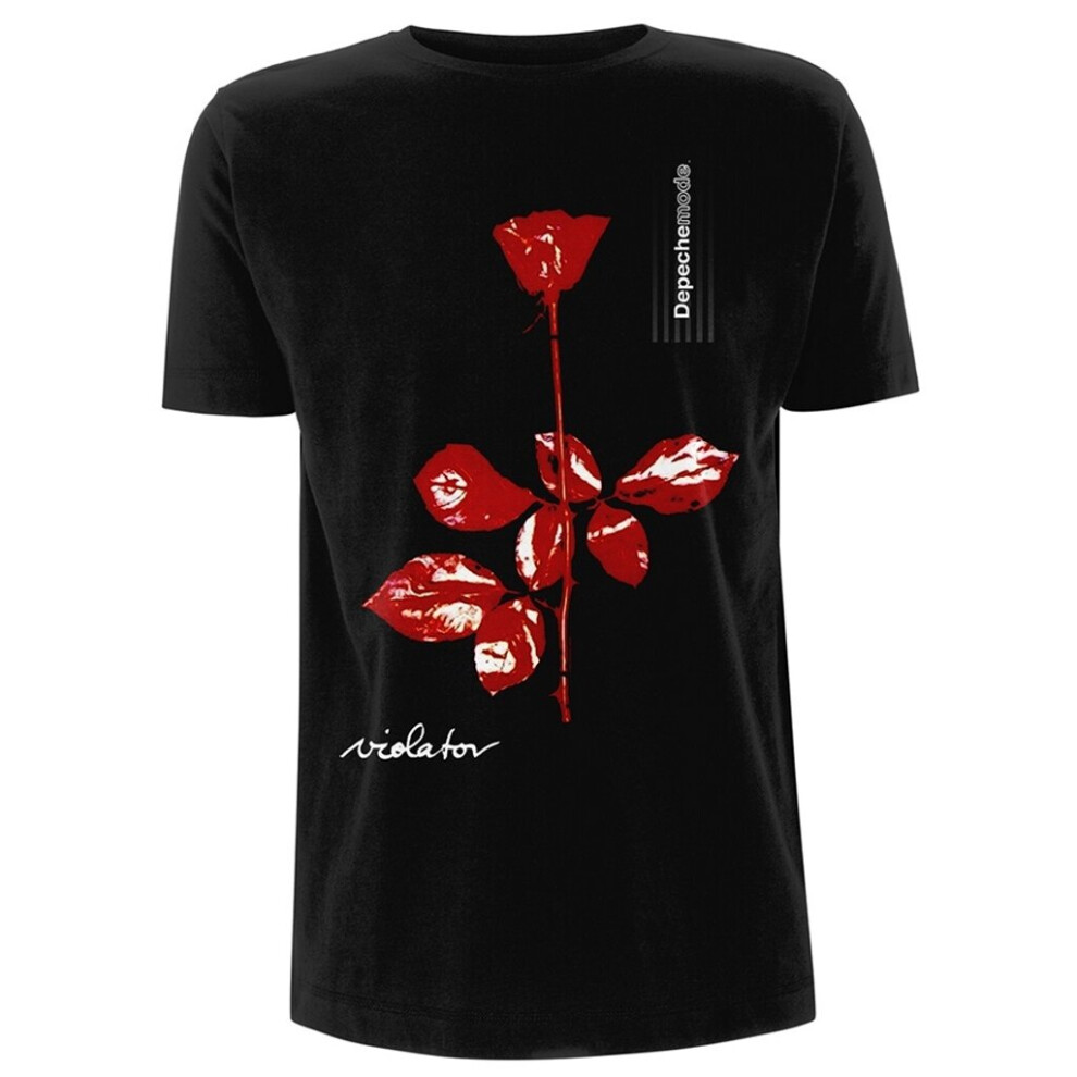 (Large) Depeche Mode 'Violator Album Cover' (Black) T-Shirt