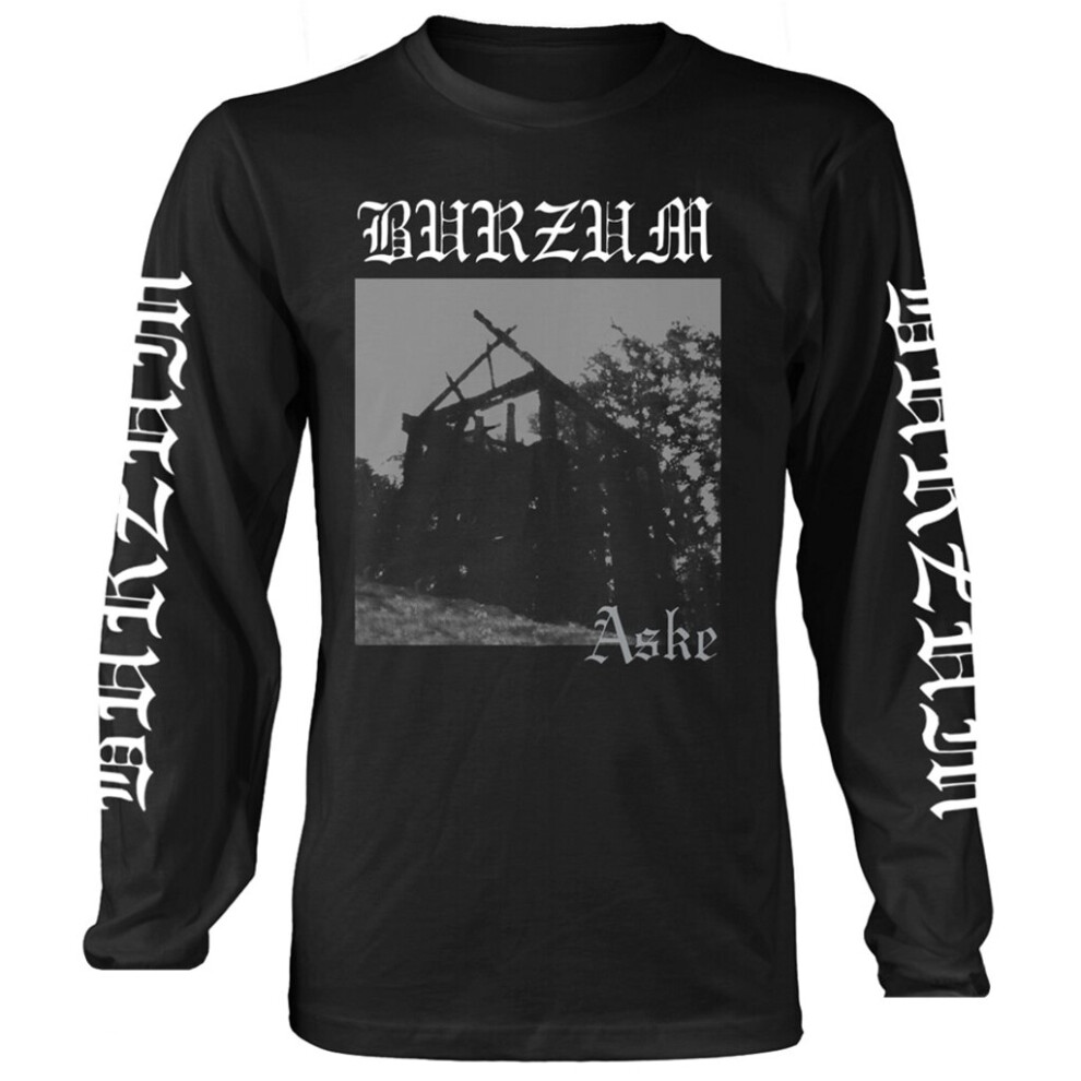 (X-Large) Burzum 'Aske' (Black) Long Sleeve Shirt