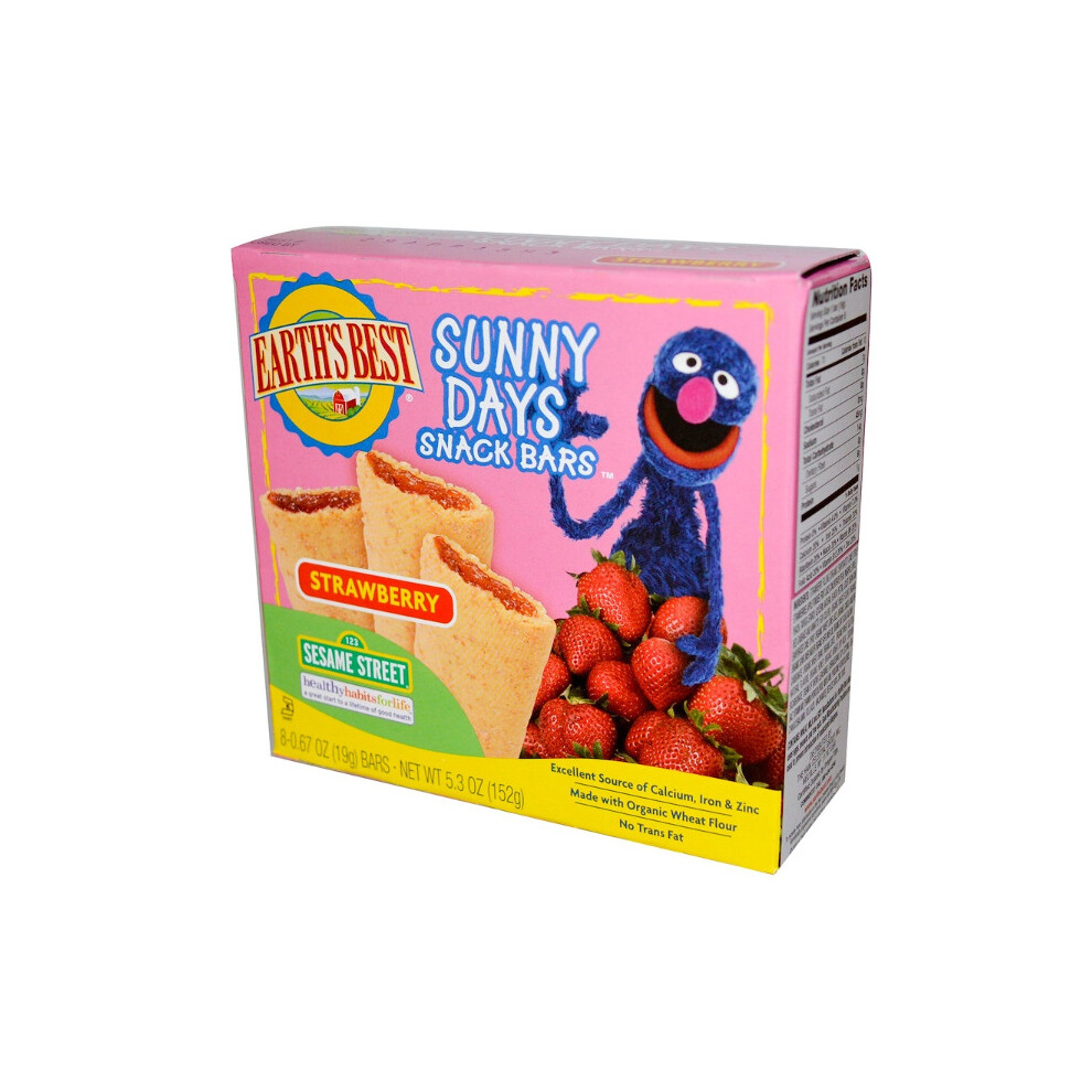 Earth's Best, Organic Sunny Days Snack Bars, Strawberry, 8 Bars