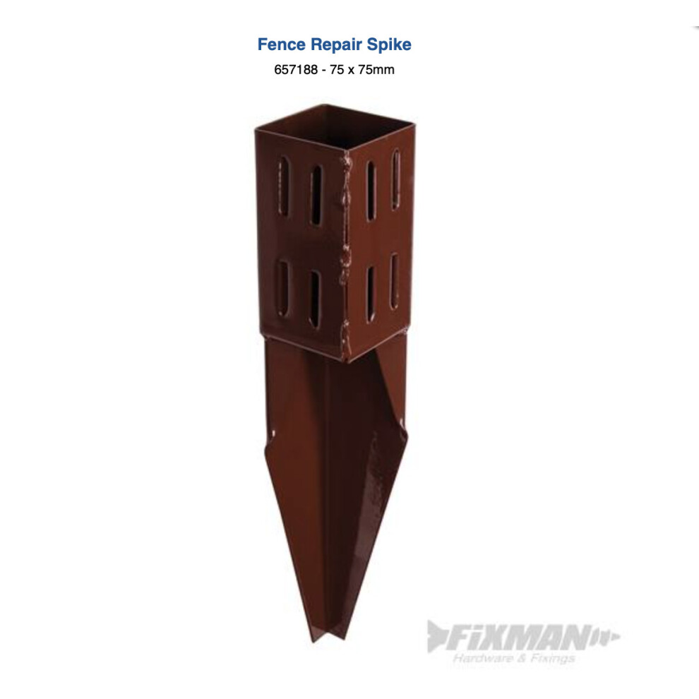Fixman Fence Repair Spike 75 x 75mm - Fence Repair Spike 75mm 657188 -  fence repair spike 75mm fixman 657188